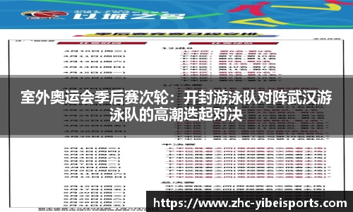 室外奥运会季后赛次轮：开封游泳队对阵武汉游泳队的高潮迭起对决